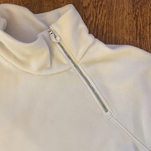 White Side Quarter Zip Fleece Pullover - Picture 2 of 4